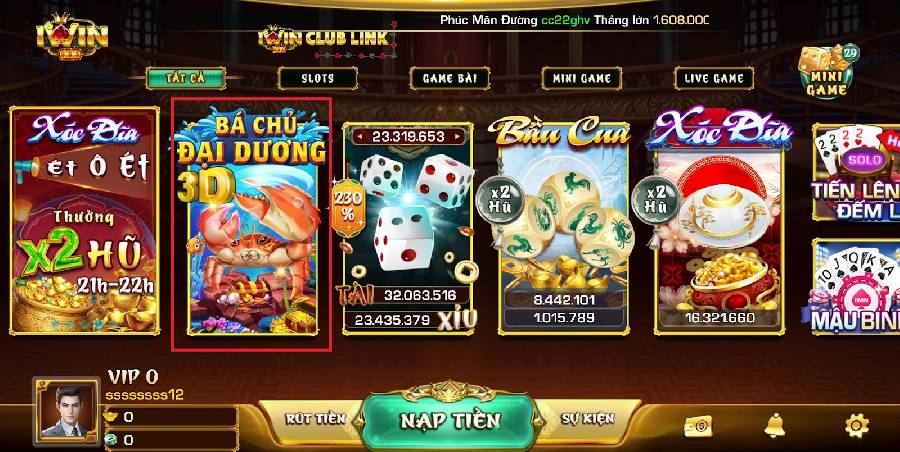 Bá chủ đại dương iwin club - Slot game bắn cá đỉnh cao