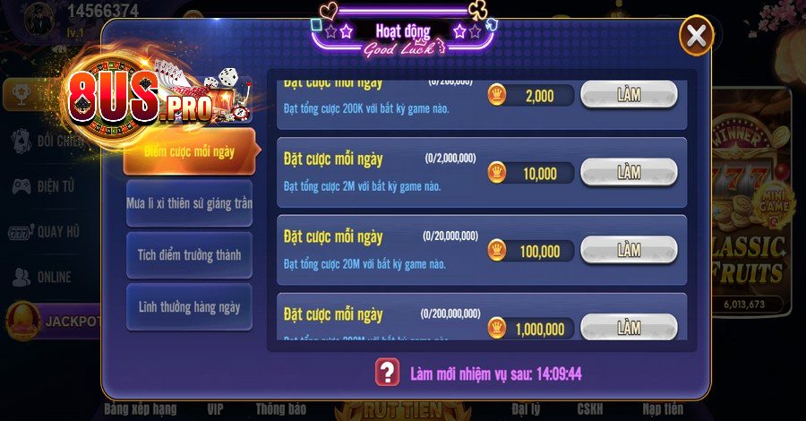 Cổng Game 8US Tặng Code Miễn Phí Giá Trị Hấp Dẫn Liên Tục - Ảnh 2