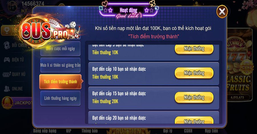 Cổng Game 8US Tặng Code Miễn Phí Giá Trị Hấp Dẫn Liên Tục - Ảnh 3