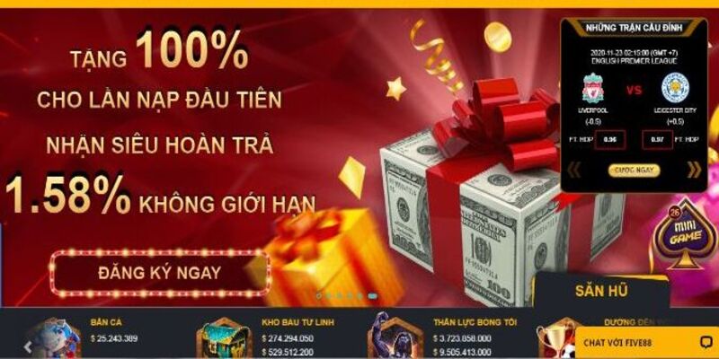 Five88- Khám phá thế giới cá cược đầy màu sắc, hấp dẫn - Ảnh 4